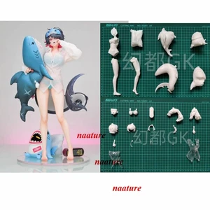 Anime Ellen Joe 1/6 non dipinto modello GK figura non assemblata resina vuota kit garage - Foto 1 di 6