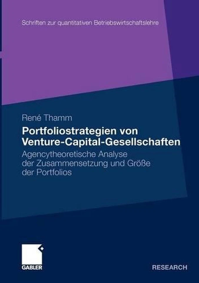 Portfoliostrategien von Venture-Capital-Gesellschaften: Agencytheoretische Analy - Image 1 of 1