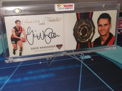 2024 Select AFL Brownlow Medalist Signature Gavin Wanganeen #037/150 Essendon - image 1 of 2