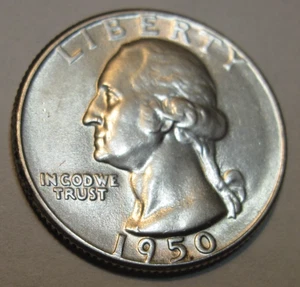 1950 P * PHILLY * Silver WASHINGTON QUARTER * As Seen *USA FREE SHIP Only Please - Picture 1 of 3