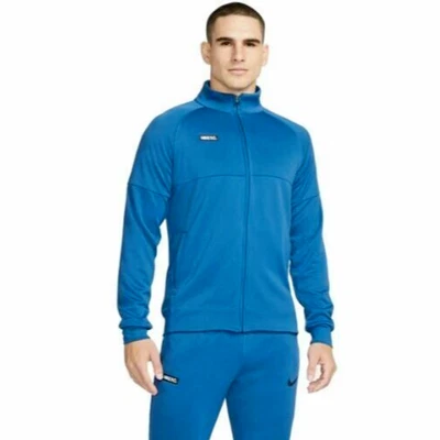 🆕 Nike FC Fútbol Pista Cremallera Chaqueta Pullover Azul Para Hombre Talla Grande DC9065-407 Foto 1 de 4
