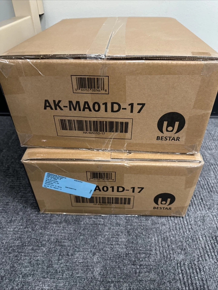 Bestar Universel Dual Monitor Arm with Pistons in White - AK-MA01D-17 - Image 1 of 1