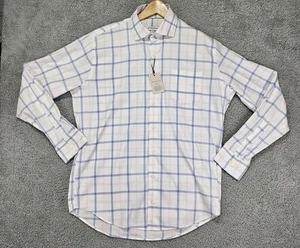 Peter Millar Crown Lite Dress Shirt Men's L Cotton Blend Stretch Classic Fit NWT - Picture 1 of 11