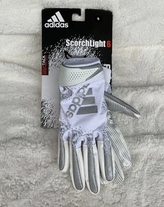 Guantes de recepción de fútbol para adultos Adidas Scorchlight 6 - gris/blanco - talla pequeña - Imagen 1 de 7