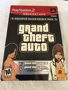 PlayStation 2 Grand Theft Auto confezione doppia GTO III e GTO Vice City - Foto 1 di 1