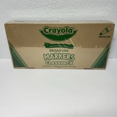 256 Markers Crayola CLASSPACK 16 Assorted Color Markers BRAND NEW, SEALED - Image 1 of 4