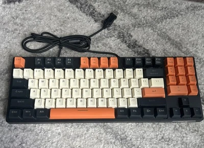 HAVIT KB487L Mechanical Gaming PC Keyboard Red Switch 89 Keys Tested - Image 1 of 4