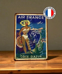 Plaque métal Air France Cote d'Azur - Imagen 1 de 2