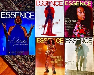 Essence Magazine LOT  55th Anniv Missy Elliot Sha Karri Serena Williams 2023-25 - Picture 1 of 1