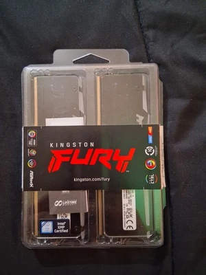 Kingston Fury Beast 16GB (2x8GB) RGB DDR5 5200 MT/s Desktop Memory Kit Of 2 - Image 1 of 3