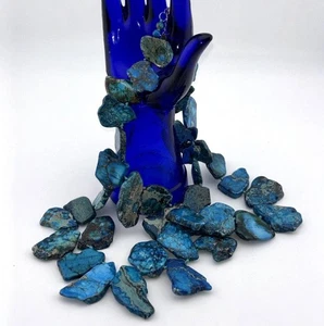 LUC Lucas Chunky Sea Sediment Jaspis Blue Statement Halskette 925 Doppelstrang - Bild 1 von 20