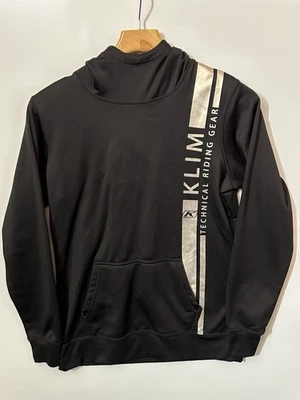 Sudadera con capucha para mujer KLIM Vista negra y dorada técnica equipo de equitación - B34 Foto 1 de 4