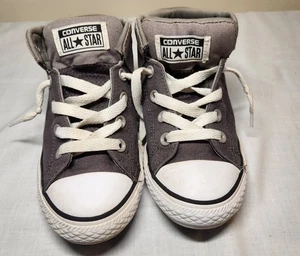 Converse All Star converse Grey Shoes Junior Size 5 Sneakers Mid Top - Picture 1 of 5