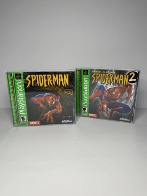 Spider-man & Spider-Man 2 Enter Electro (PlayStation 1)W/Reg Card Clean Disc’s🔥 - Image 1 of 4