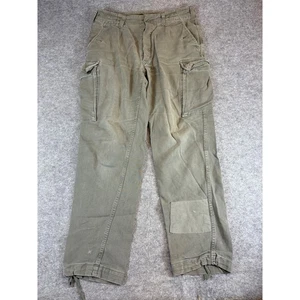 VINTAGE German Army Cargo Pants Mens Medium Gr. 7 Green 80s Military Outdoor - Picture 1 of 11