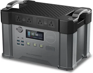 2400W Portable Power Station Solar Generator with 12 Outlet Travel RV - Picture 1 of 7