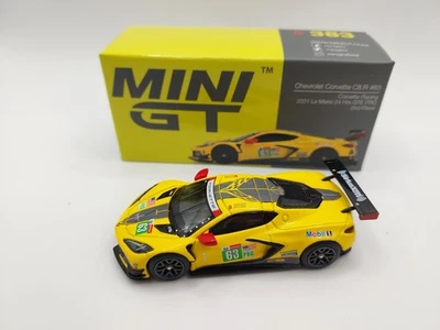 Mini Gt 1 64 Chevrolet Corvette C8.R #63 2021 Le Mans 24 Hrs GTE PRO 2nd Place - Immagine 1 di 2
