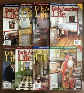 EARLY AMERICAN LIFE MAGAZINE LOT of 8 BACK ISSUE 2022 Christmas COLONIAL LIVING - Picture 1 of 9