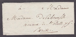 France, 1825 small stampless SFL, local PARIS usage - Picture 1 of 3