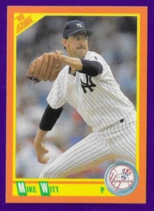 Mike Witt New York Yankees #50T - puntaje negociado casi nuevo-como nuevo 1990 - Imagen 1 de 2