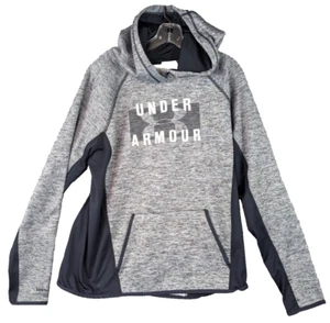 Under Armour Women's Loose Cold Gear Hooded Jacket Gray Large Running Outdoors - Picture 1 of 8