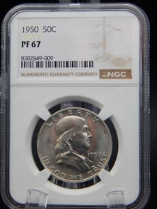 1950 Jefferson Half Dollar NGC GRADED PF 67 (BT817) - Bild 1 von 6