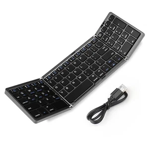 New Foldable Wireless Bluetooth Keyboard for iOS iPhone iPad Android Windows PC - Picture 1 of 12