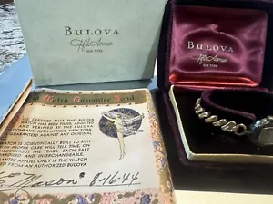 Orologio Bulova donna vintage in scatola con documenti originali 1944 non funzionante - Foto 1 di 7