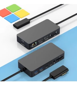 Microsoft Surface Dock Triple Display with Power Supply, 12 in 1 Surface Pro - Bild 1 von 9