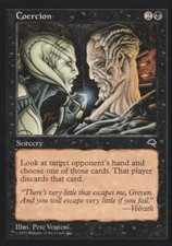 MTG Magic the Gathering 4x Coercion Tempest Black Sorcery Lightly Played