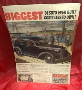 1937 DeSoto - Original Cut-Out Advertisement / Ad / Article - Imagen 1 de 1