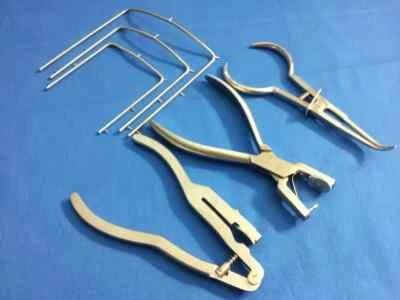 JUEGO DE 6 PIEZAS MARCOS DE PRESA DE GOMA PINZA PERFORADORA KIT DE INSTRUMENTOS DE ENDODONCIA DENTAL Foto 1 de 3