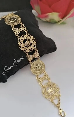 Ceyrek Bileklik Gold Münzen Armband 22 Ayar Altin Kaplama Bilezik Vergoldet NEU - Bild 1 von 2