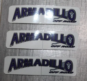 ARMADILLO OFF ROAD  4"  Decal Stickers ATV (LOT OF 3) - Picture 1 of 3