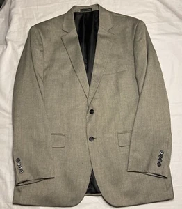 Jones New York Sports Coat Gray Black Blazer Mens 44R Polyester Rayon NEVER WORN - Picture 1 of 11