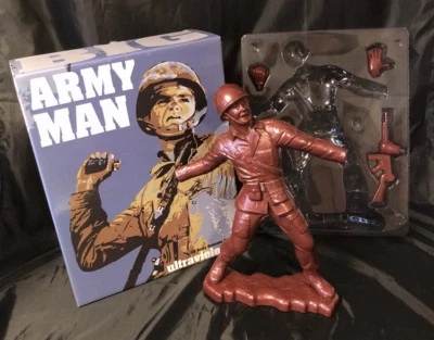 Frank Kozik FIRMADO AUTOGRAFIADO 17" BRONCE Big Army Man LE 50 Ultraviolence Nuevo en caja Foto 1 de 3