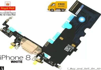 Weiß grau Ersatz Ladestation Port Flex Kopfhörerbuchse Mikro für iPhone 8