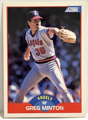 1989 Score Greg Minton California Angels #543 - Image 1 of 2