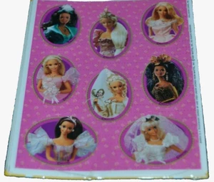 90's Barbie Stickers Hallmark FANTASY BRIDE Ambassador SEALED! 4 Vintage Sheets - Picture 1 of 3
