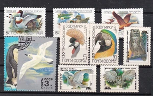 (russia)1980/4 birds, three sets MNH ,one set used u1396 - Picture 1 of 2