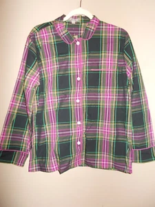 NWT J.Crew Womens Size S Pink and Gray Plaid Button Down Blouse Long Sleeves - Picture 1 of 3