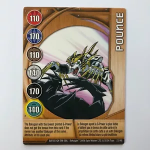 BAKUGAN Battle Brawler " POUNCE " 2008 Metal Gate Card BA155 Spin Master 23/48 - Bild 1 von 7