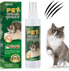 Cat Deterrent Spray Cat Deterrent Indoor & Outdoor No Scratch Spray 175ML 6 oz - Picture 1 of 4