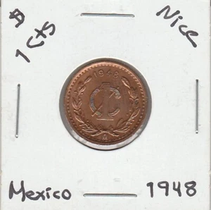 Mexico: $ 1 Ct Super Coin " 1948 " Banco de Mexico. - Picture 1 of 2