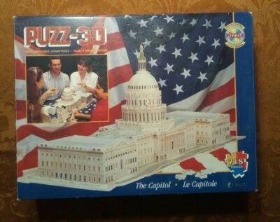 Puzzle 3D Capitolio de Estados Unidos 718 piezas Milton Bradley  Foto 1 de 4