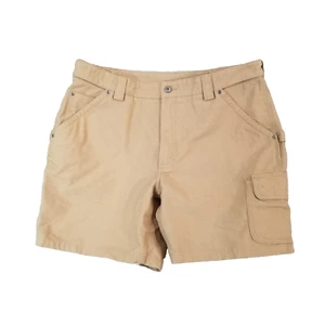 Duluth Trading Co cargo work shorts men's 40 x 8 beige comfort waist heavy duty - Picture 1 of 14
