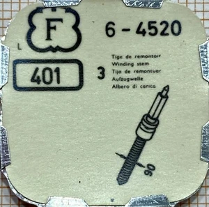Winding stem Felsa F 3pcs = 1box tige cal 4520 NOS #401 - Picture 1 of 1