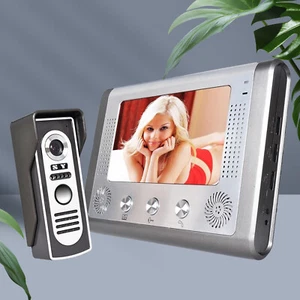 7" HD LCD Camera Monitor Video Doorbell Home Security Intercom Door Bell System - Picture 1 of 13