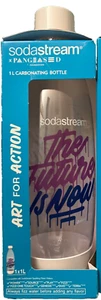 SodaStream Carbonating Bottle,Slim Liter,Art for Action,Future Is YOU,NOW,Purple - Picture 1 of 12