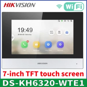 Hikvision DS-KH6320-WTE1 7" Video Intercom Network IP Indoor Station WiFi PoE - Picture 1 of 9